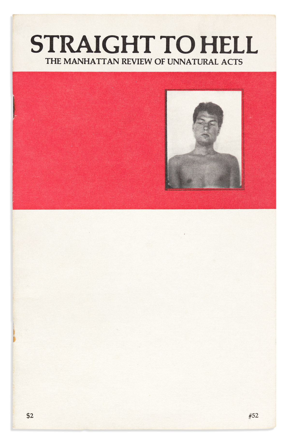 (GAY ZINES) Straight to Hell: The Manhattan Review of Unnatural Acts.
